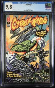 Cyberfrog #1 CGC 9.8 WHITE Pages Harris 1996 Walt Simonson Cover Van Sciver