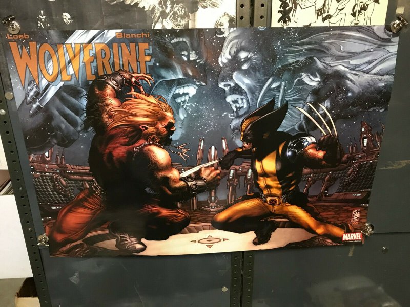 Wolverine & Sabretooth X-MEN Marvel Promo Poster Simone Bianchi 2006 26x34 flat