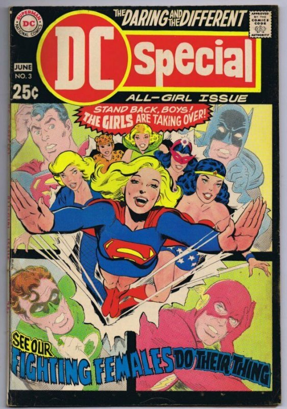 DC Special #3 ORIGINAL Vintage 1969 All Girls Issue Supergirl Wonder Woman