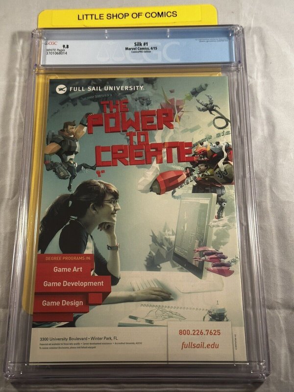 Silk #1 (2015) CGC 9.8 Dave Johnson ComicsPro Variant *Limited Print Run*