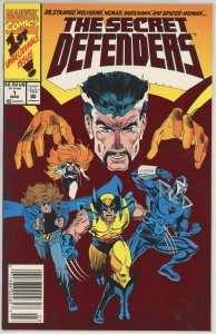 Secret Defenders #1 (1993) - 9.4 NM *A Gathering of Heroes* Newsstand