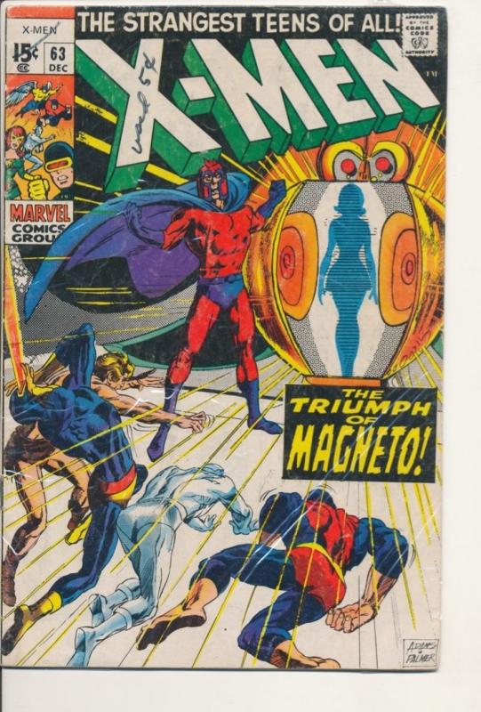 Marvel X-Men #63 Very Good/Fine (5.0) 1969 (830J) 