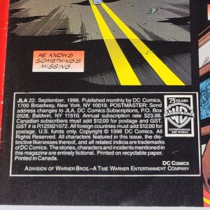 JLA 22 DC Comics 1998 3.0 GD/VG Justice  Superman Green Lantern Wonder  Woman
