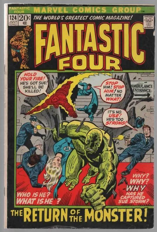 FANTASTIC FOUR 124 VG July 1972