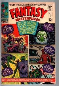 FANTASY MASTERPIECES #1-1966-STAN LEE PHOTO-ROBOTS-DON HECK-JACK KIRBY VG