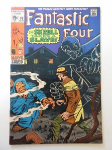 Fantastic Four #90 (1969) VG+ Condition centerfold detached bottom staple