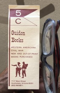 Guidon books bookmark(1931-95 this location) Scottsdale AZ