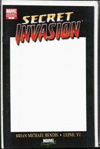 Secret Invasion #1 Blank Cover (2008) Secret Invasion
