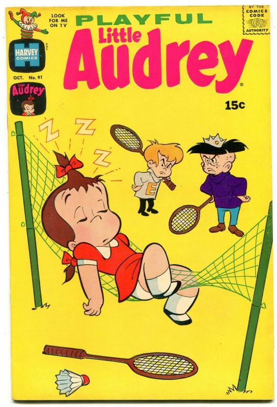 PLAYFUL LITTLE AUDREY #91 1970-HARVEY COMICS --BADMITON VF
