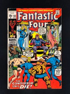 Fantastic Four #104 (1970) VG Magneto, Lady Dorma, Subby