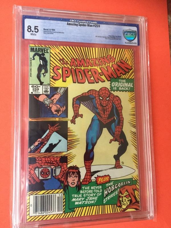 AMAZING SPIDER-MAN #259/ CBCS GRADED 8.5/KEY ISSUE