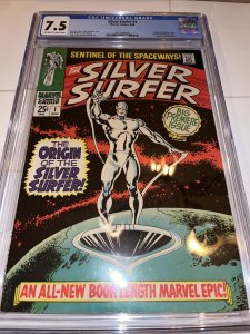 Silver Surfer  (1968) # 1 (CGC 7.5) Origin Silver Surfer • Stan Lee Story