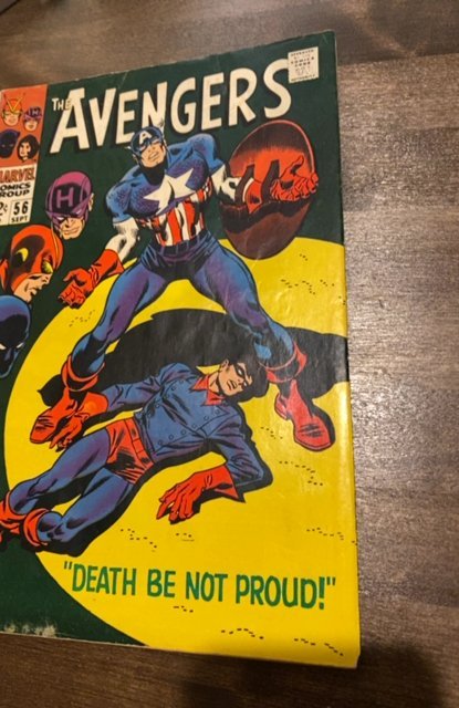 The Avengers #56 (1968)death be not.proud see description