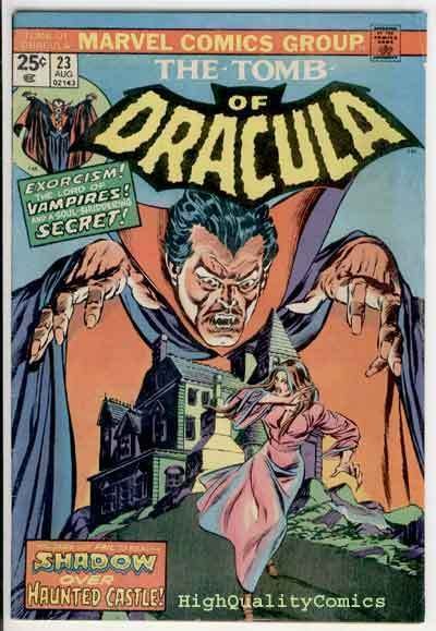 TOMB of DRACULA #23, Vampire, Exorcism,Wolfman,1972, FN