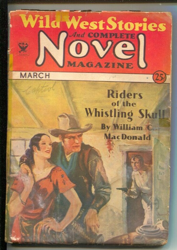 Wild West Stories & Complete Novel 3/1934-Pulp thrills-William Colt MacDonald...