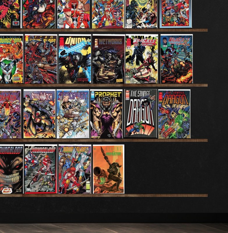 Huge Lot 150+ Comics with Supreme, Savage Dragon, Stormwatch & More!