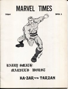 Marvel Times #1--RARE FANZINE--1971--1st GHOST RIDER/Marvel Spotlight #5