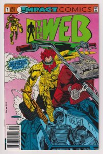 The Web #1 (Impact/DC, 1991) VG/FN