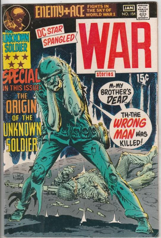 Star Spangled War Stories #154 (Jan-71) FN/VF+ High-Grade Unknown Soldier, En...