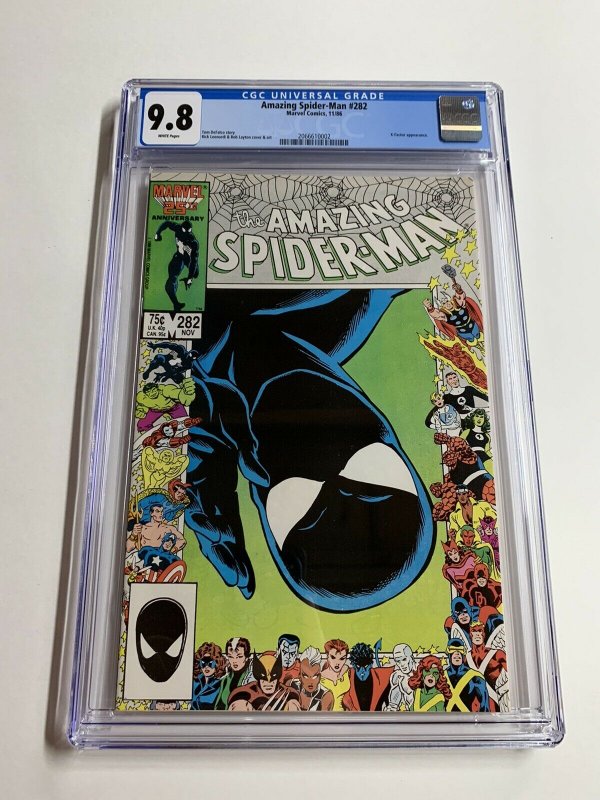 Amazing Spider-man 282 Cgc 9.8 White Pages Marvel 