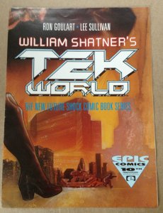 William Shatner's Tek World Retail Poster by Epic and Marvel Comics 1991  