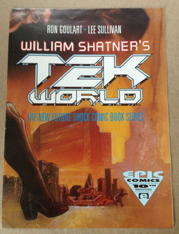 William Shatner's Tek World Retail Poster by Epic and Marvel Comics 1991