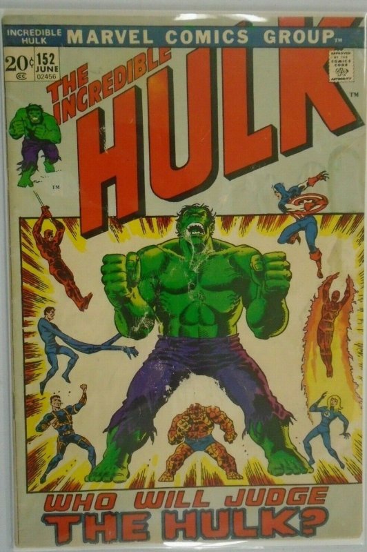 The Incredible Hulk #152 - 3.0 GD/VG - 1972