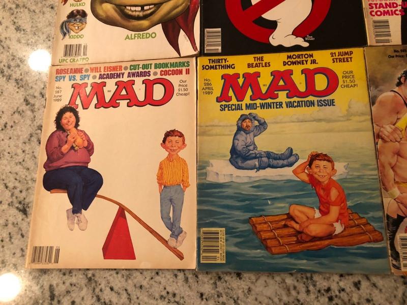 Lot Of 8 Mad Magazines # 283 285 286 287 288 289 290 291 Humor Parody Comedy JW1