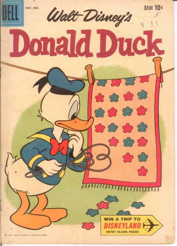 DONALD DUCK 74 G-VG Dec. 1960 COMICS BOOK