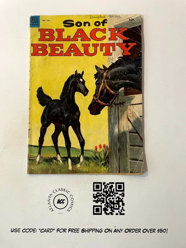 Four Color # 510 VG Dell Silver Age Comic Book Son Of Black Beauty Horse  9 J892