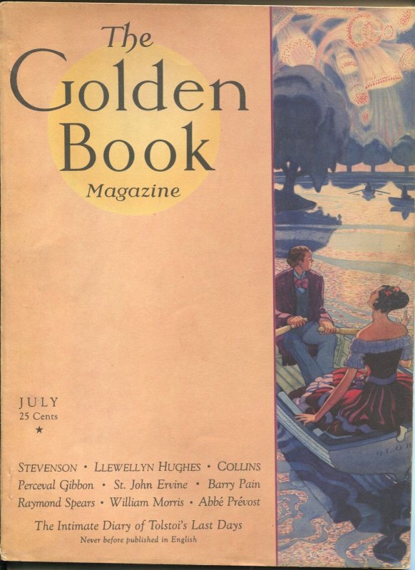Golden Book 7/1931-new cover format-pulp thrills-VG/FN
