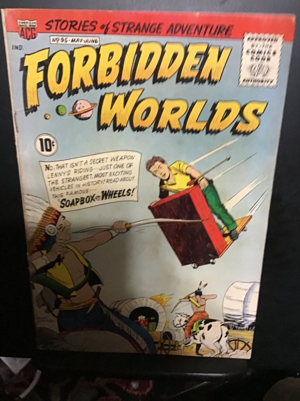 Forbidden Worlds #95 (1961) mid-high-grade Soap Box Derby vs. Indians! FN/VF