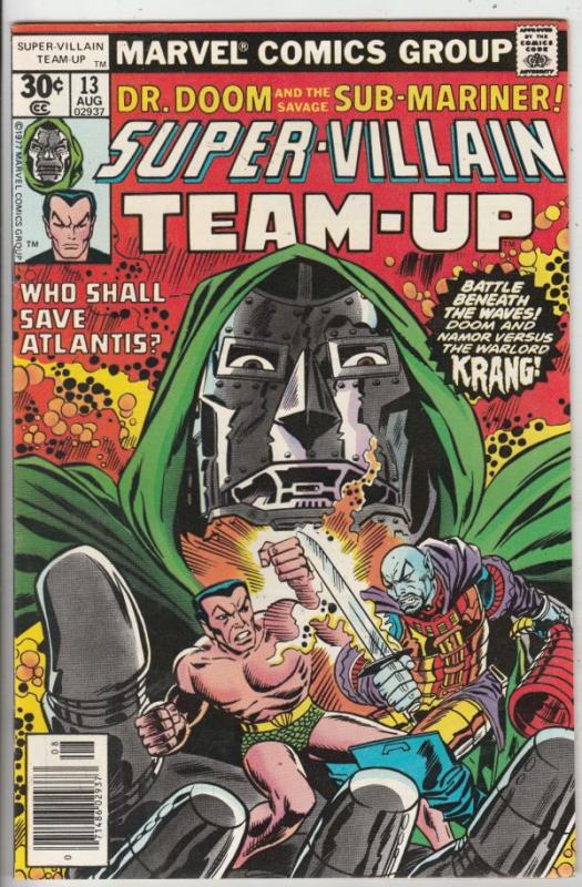 Super-Villian Team-Up #13 (Aug-77) NM- High-Grade Namor the Sub-Mariner, Doct...