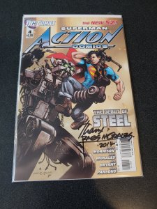 ACTION COMICS #4 SIGNED BY RAGS MORALES WITH COA (ARTIST)