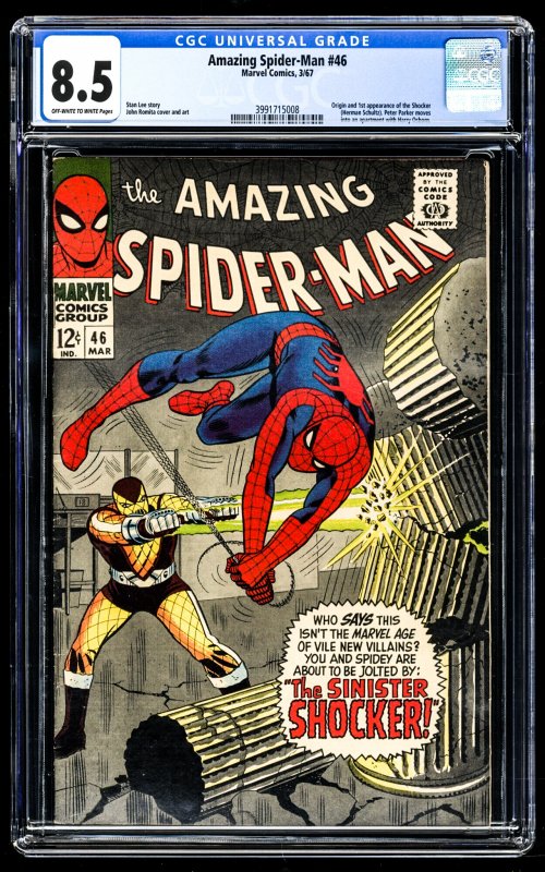 The Amazing Spider-Man #46 (1967) CGC Graded 8.5 - Meet the Shocker!