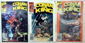 Conan the King Lot of 3 #24, 25, 26 (1984) Marvel Comics Newsstand 1st Print