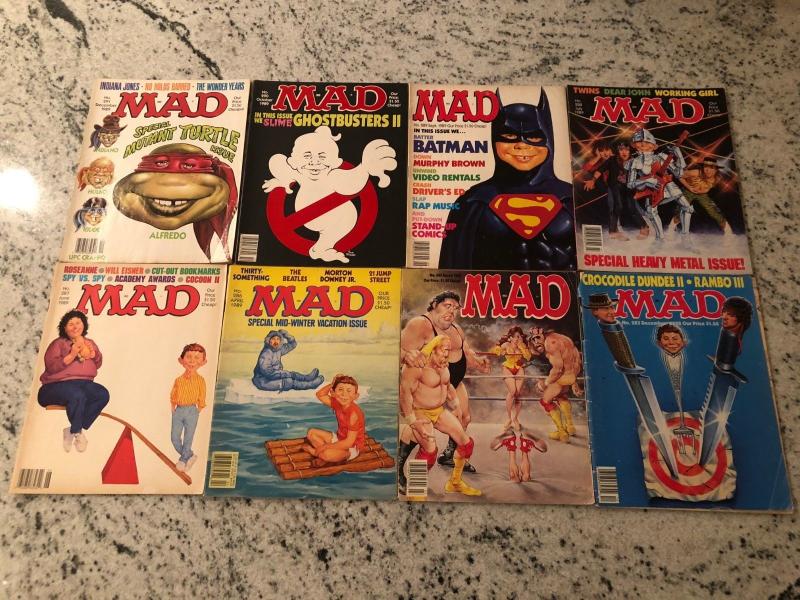 Lot Of 8 Mad Magazines # 283 285 286 287 288 289 290 291 Humor Parody Comedy JW1