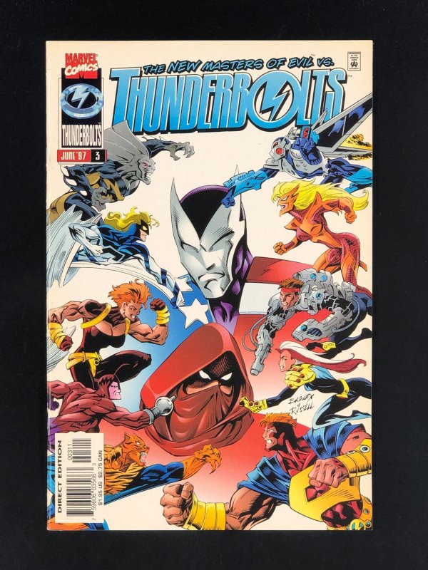 Thunderbolts #3 (1997) VF 1st App of Crimson Cowl's Masters of Evil