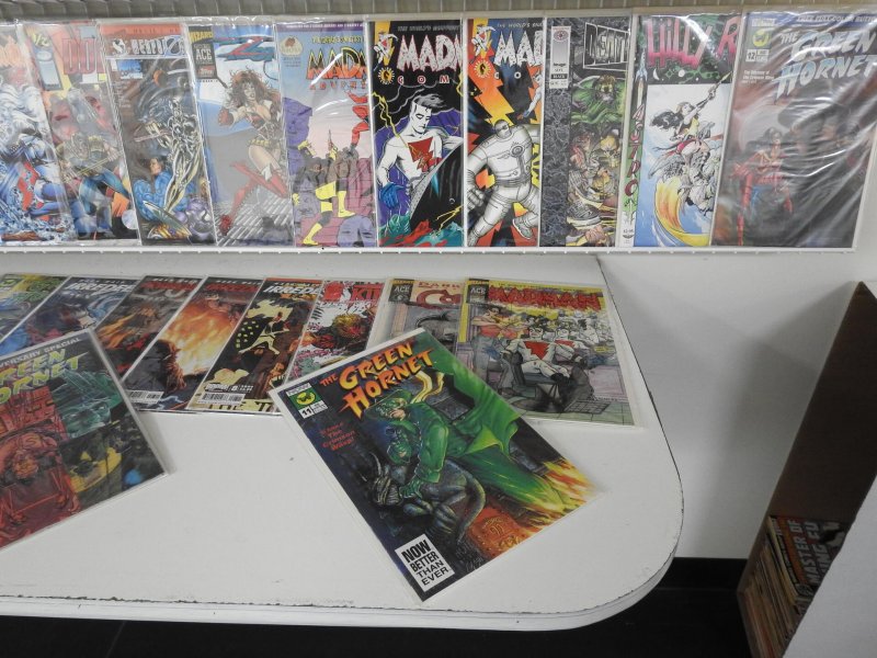 Huge Lot of 140+ Comics W/ Vampirella, Lady Death, Green Hornet Avg VF Con.