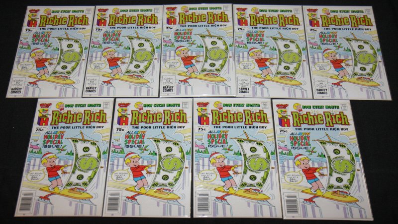 Harvey Bronze Age RICHIE RICH TITLES 46pc Mid Grade Comic Lot FN-VF