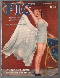 PIC 11/15/1938-Street & Smith-Joan Crawford-cheesecake pix-Gary Cooper-Sabu-G/VG