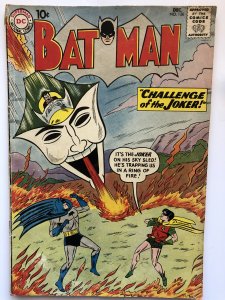 Batman 136, VG, 1st&only Jkr sky sled!!wild cover