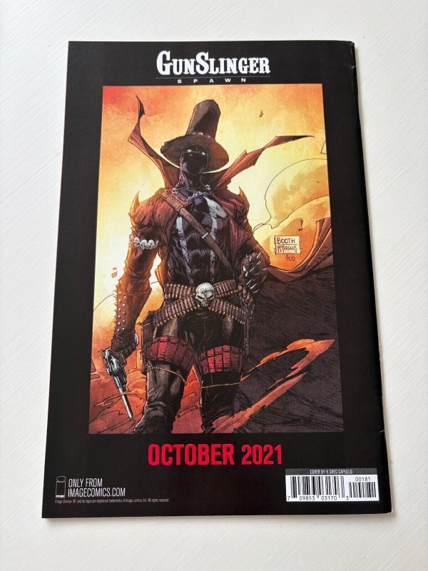 King Spawn # 1 VF 1st Print Variant Cover Image Comic Book B&W Sketch 2 J279