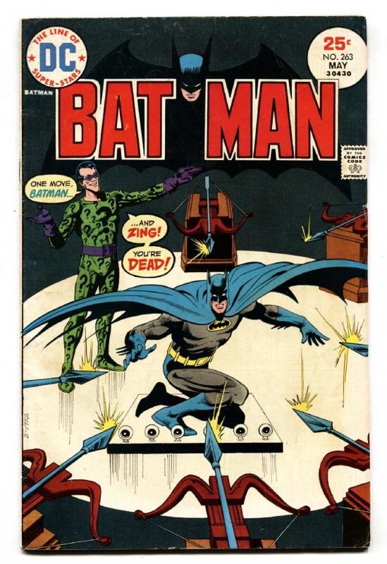 BATMAN  #263 COMIC BOOK 1975-DC-Riddler Comic book VG