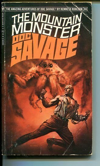 DOC SAVAGE-THE MOUNTAIN MONSTER-#84-ROBESON-G-BORIS VALLEJO COVER-1ST EDTION G