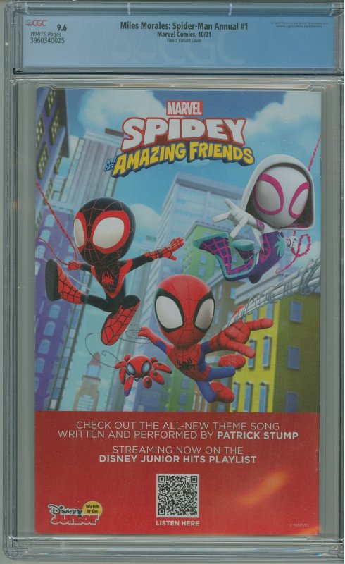 Miles Morales: Spider-Man Annual #1 Fleecs Variant Cover CGC 9.6!