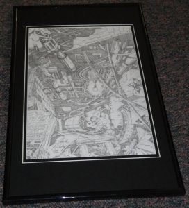 Destroyer Duck 1982 Framed 9x12 Poster Photo Sketch Reproduction Jack Kirby