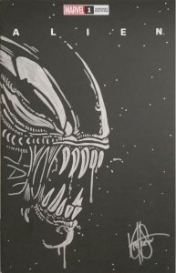 ALIEN #1A REMARKED AND SIGNED BY KEN HAESER WITH COA.