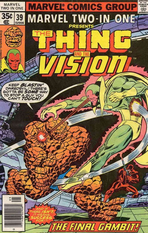 Marvel Two-In-One #39 (May, 1978) The Vision Gambit