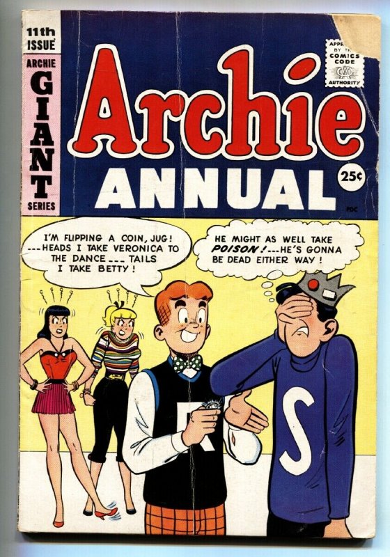 ARCHIE ANNUAL #11 1959-JUGHEAD-BETTY & VERONICA-GIANT comic book g-